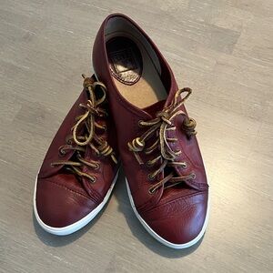 Frye Red Leather Sneakers Women’s Size 8